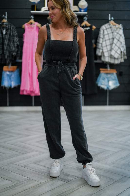 WASHED CAMI JUMPSUIT