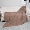 Braided Cable Knit Luxury Soft Throw Blanket