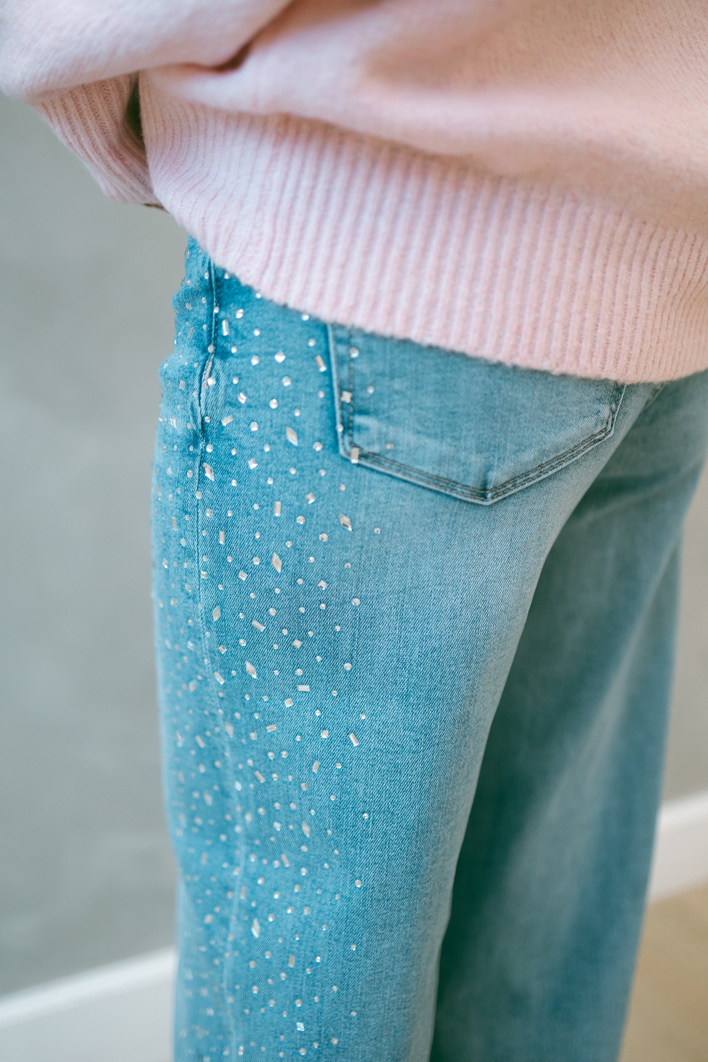 RHINESTONE RODEO JEANS LV