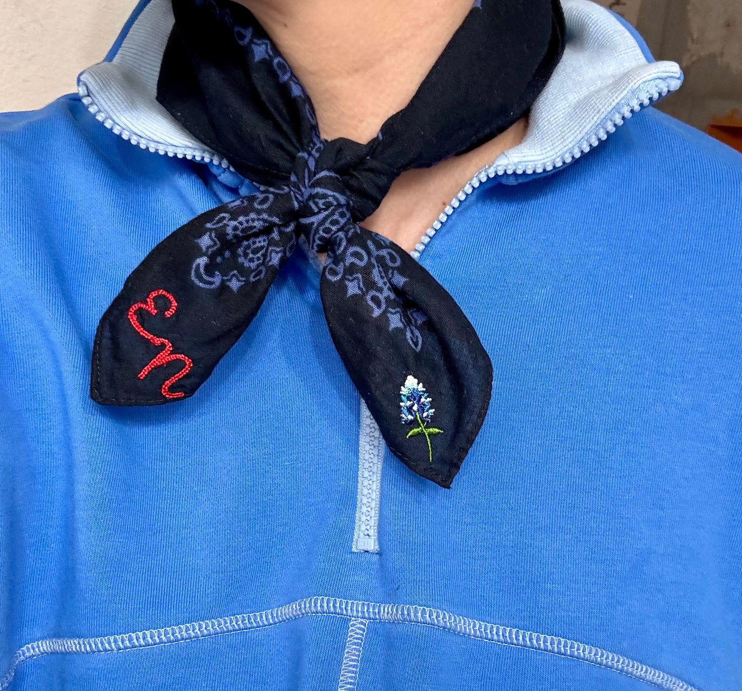 CUSTOM GRAPHIC & INITIALS BANDANA