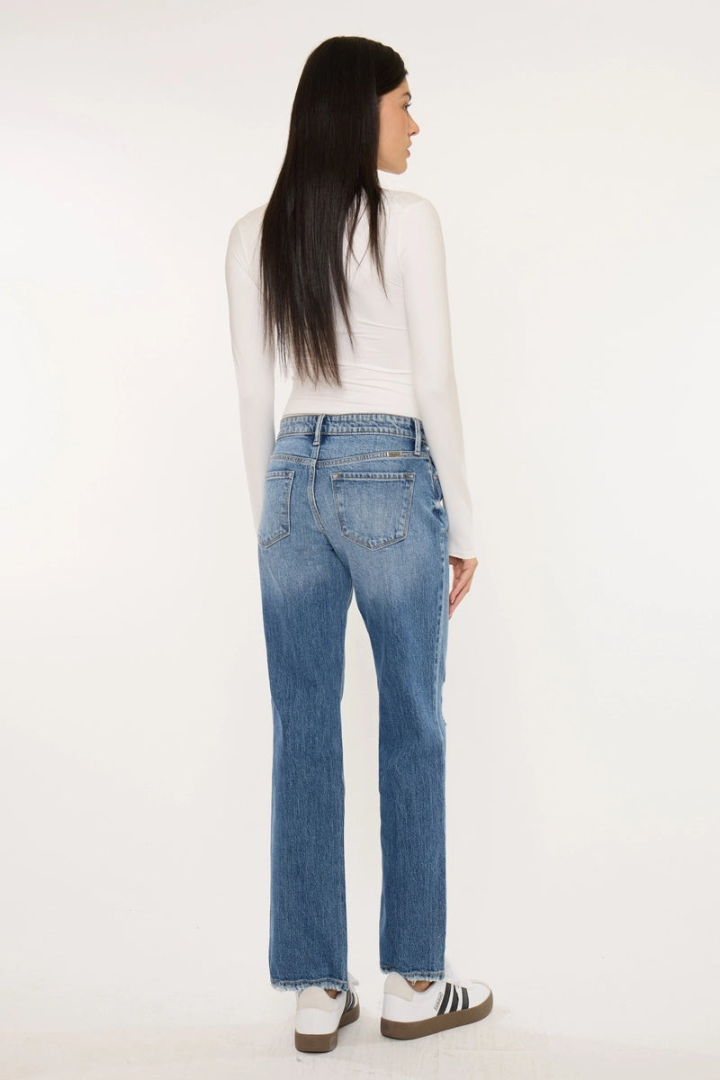 TRUE STRAIGHT DENIM JEANS LV