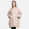 Solid Color Soft Hooded Blanket Hoodies with Pocket