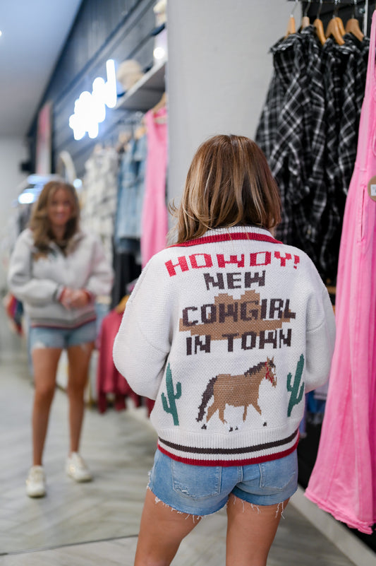 Howdy Cowgirl Sweater Jacket