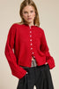 Essential Button Down Cardigan Top