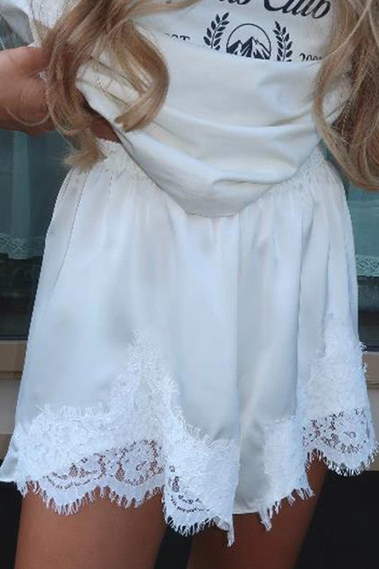 Cloud Nine Lace Shorts
