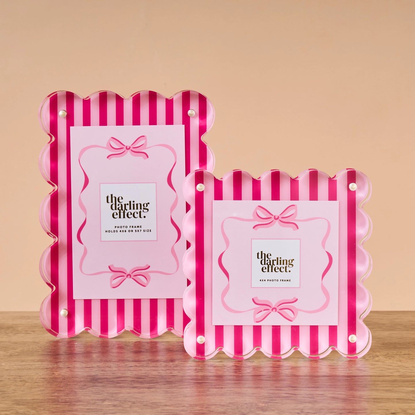 Sweetheart Stripes Square Acrylic Frame