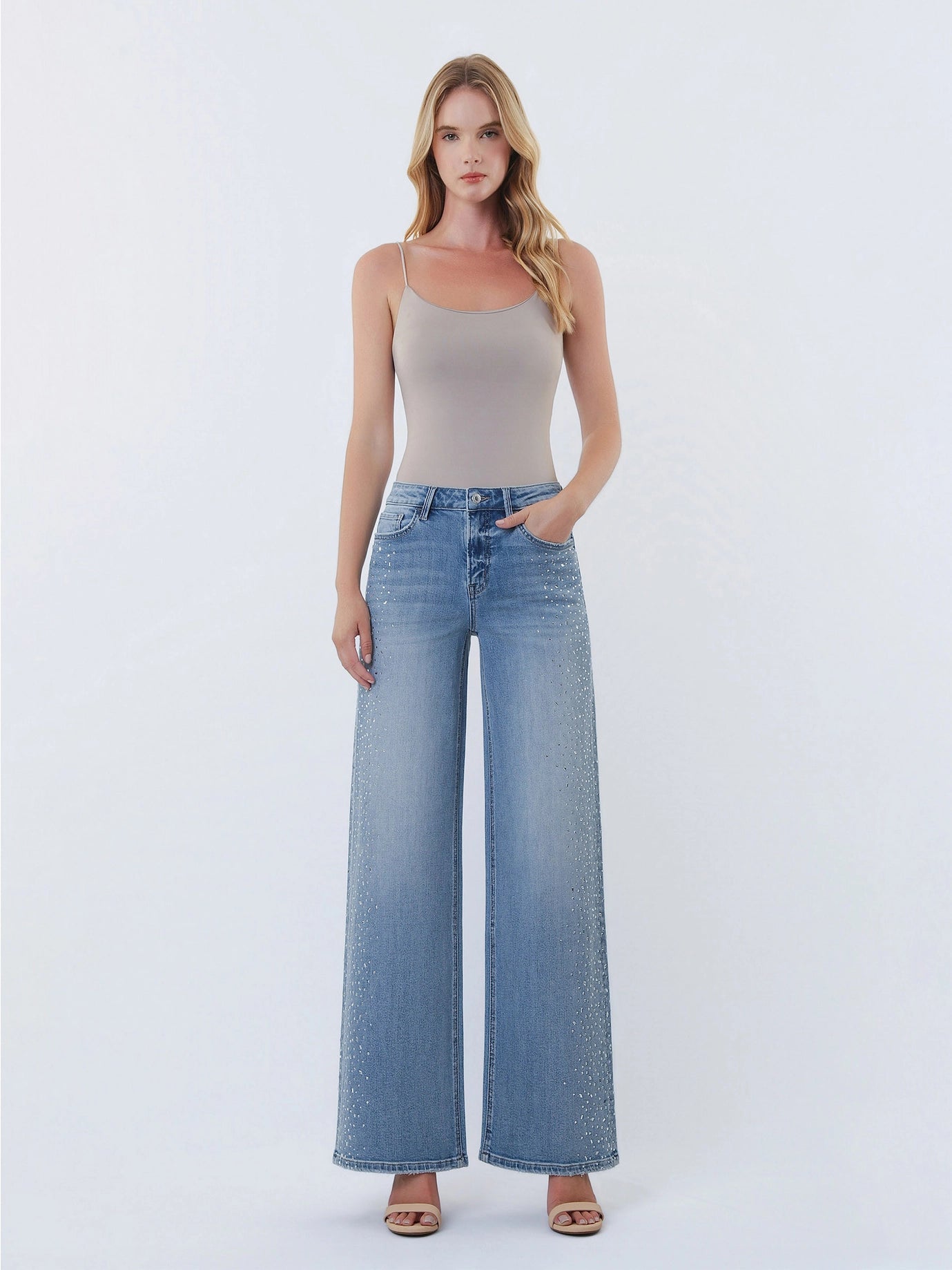 RHINESTONE RODEO JEANS LV