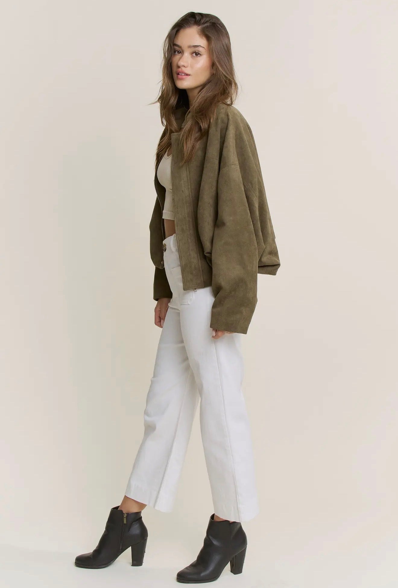 Sierra Suede Bomber Jacket