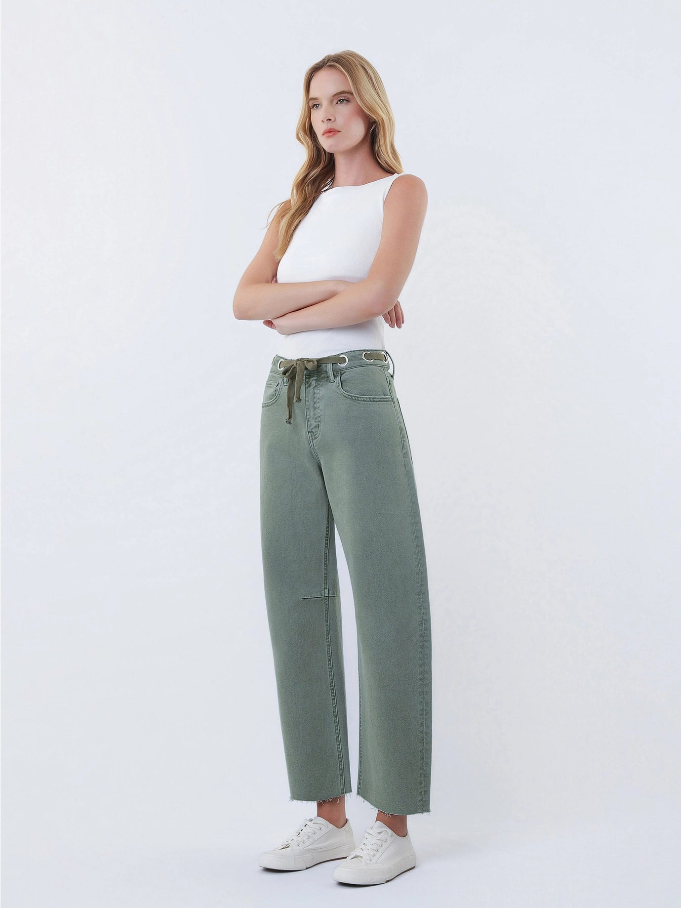 OUTLAW OLIVE DENIM