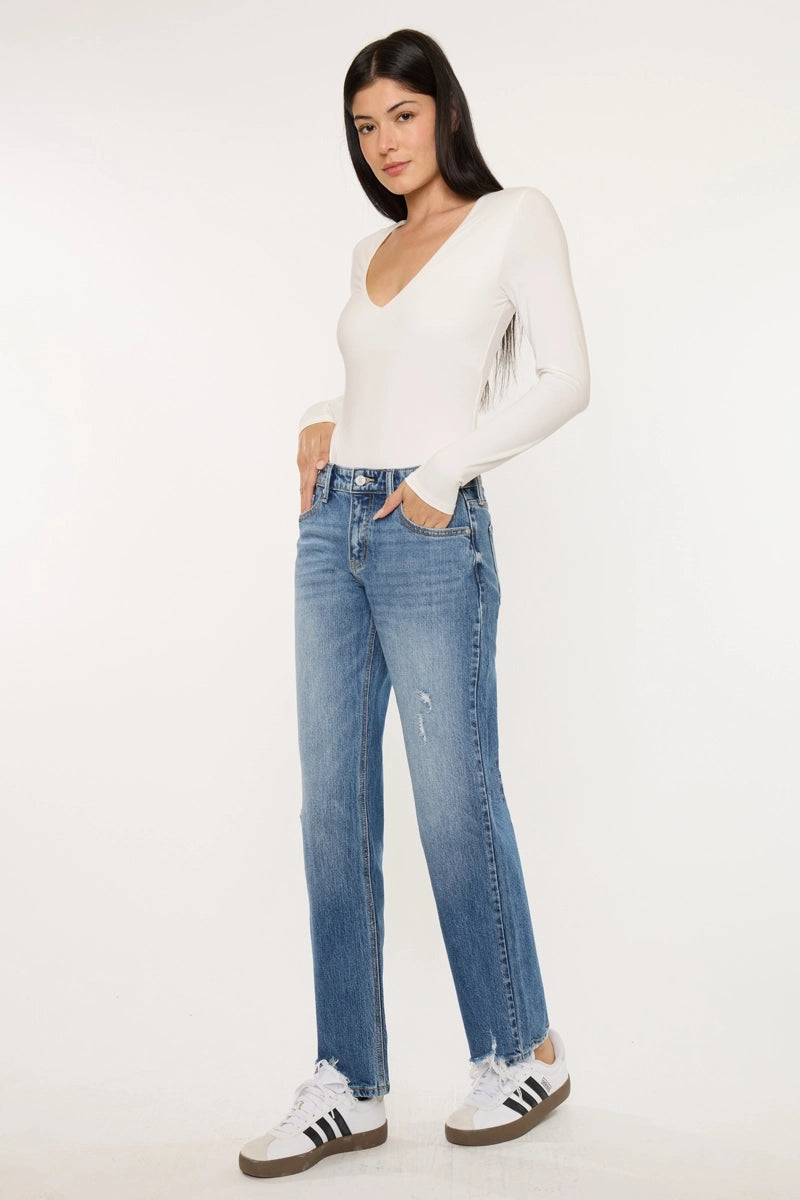 TRUE STRAIGHT DENIM JEANS LV