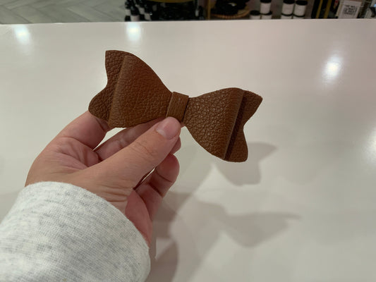 Leather Hair Bows