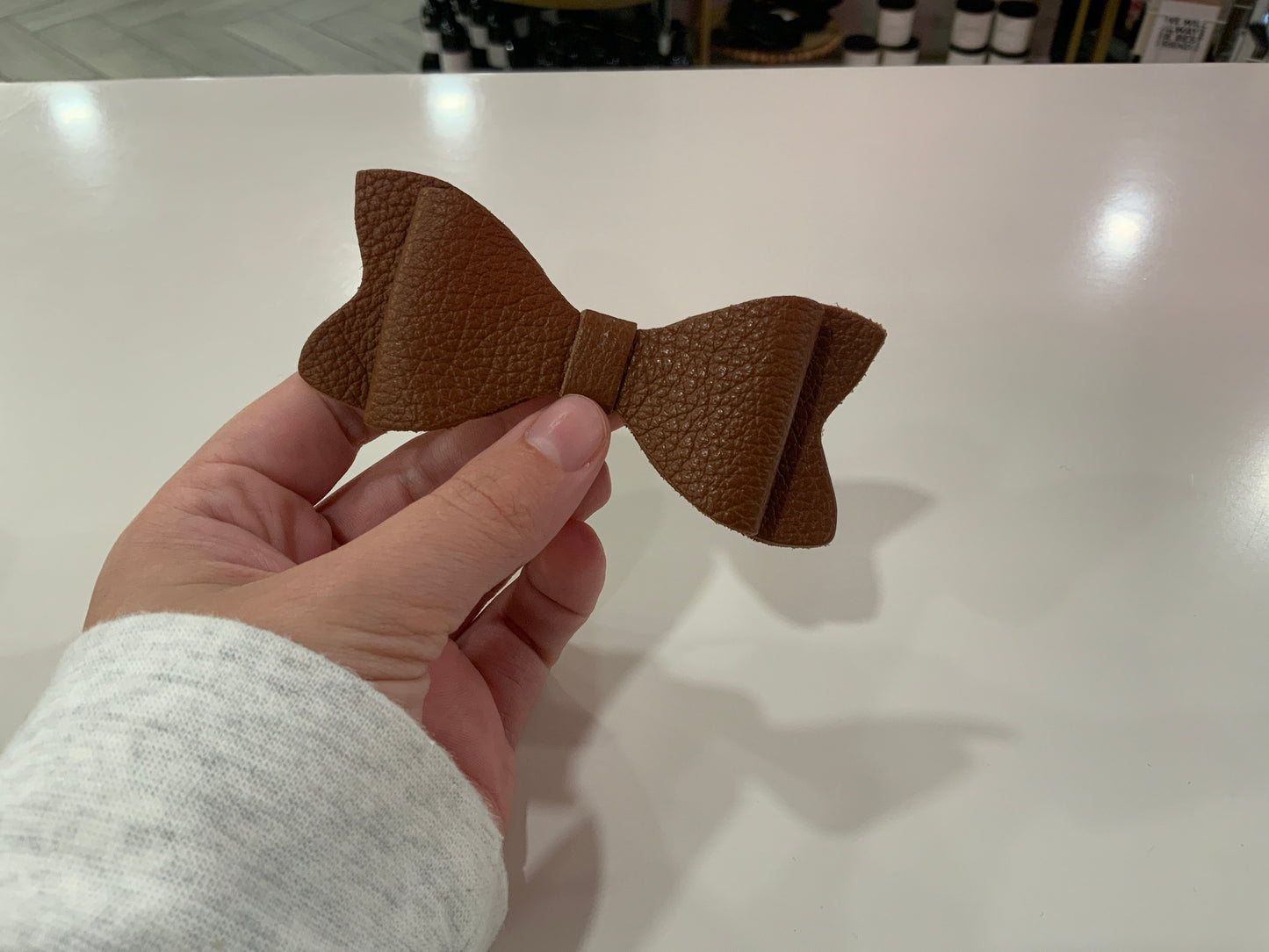 Leather Hair Bows