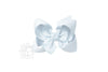LARGE SIGNATURE GROSGRAIN DOUBLE KNOT BOW ON CLIP (4.5")