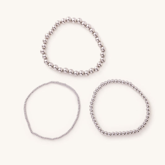 Silver Ball Bracelets
