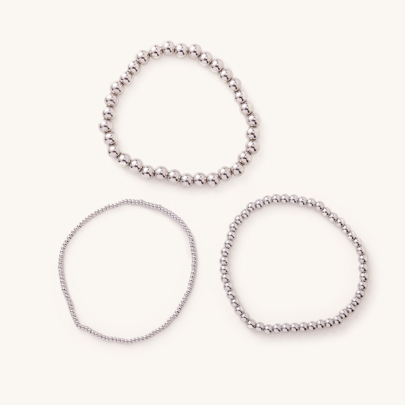Silver Ball Bracelets