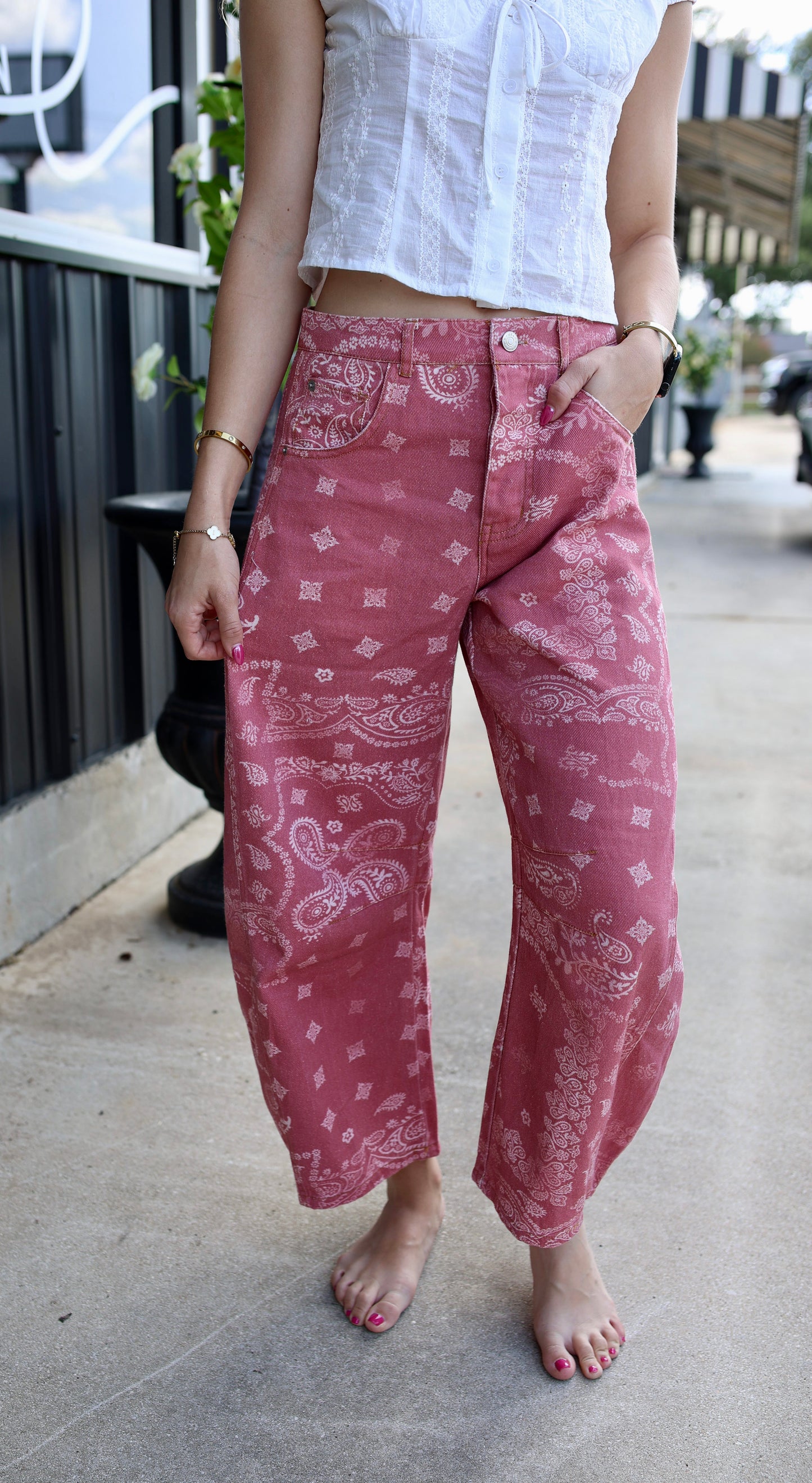 WILDFLOWER BANDANA JEANS