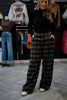 Plaid Wide Leg Pants