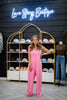 WIDE LEG STRING DETAIL JUMPSUIT