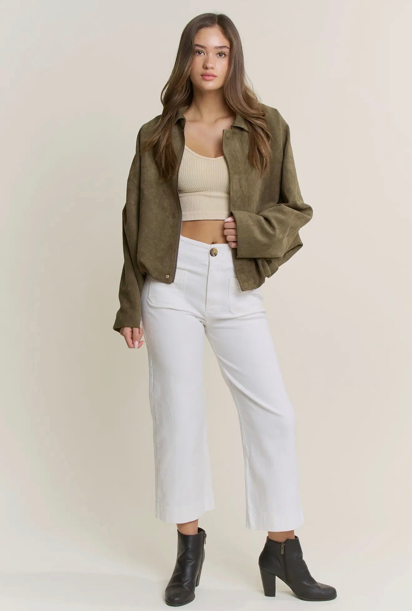 Sierra Suede Bomber Jacket