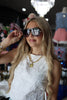 Black Luxe Aviator Sunglasses
