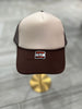 Khaki & Brown Trucker Hat