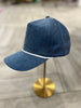 Denim w/ White Rope Hat