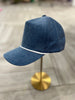 Denim w/ White Rope Hat