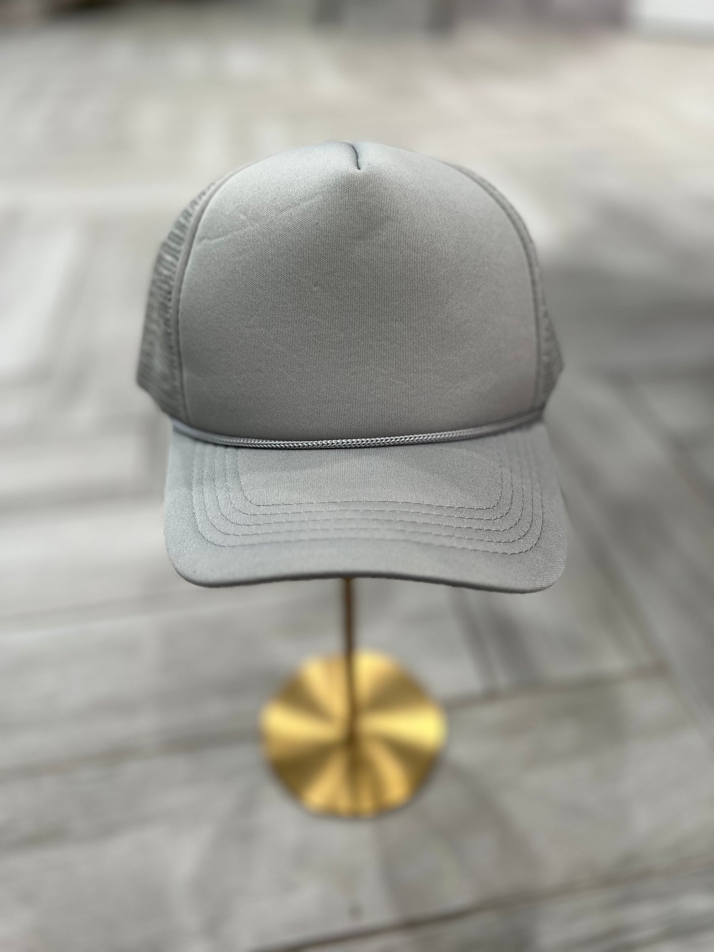 Grey Trucker Hat