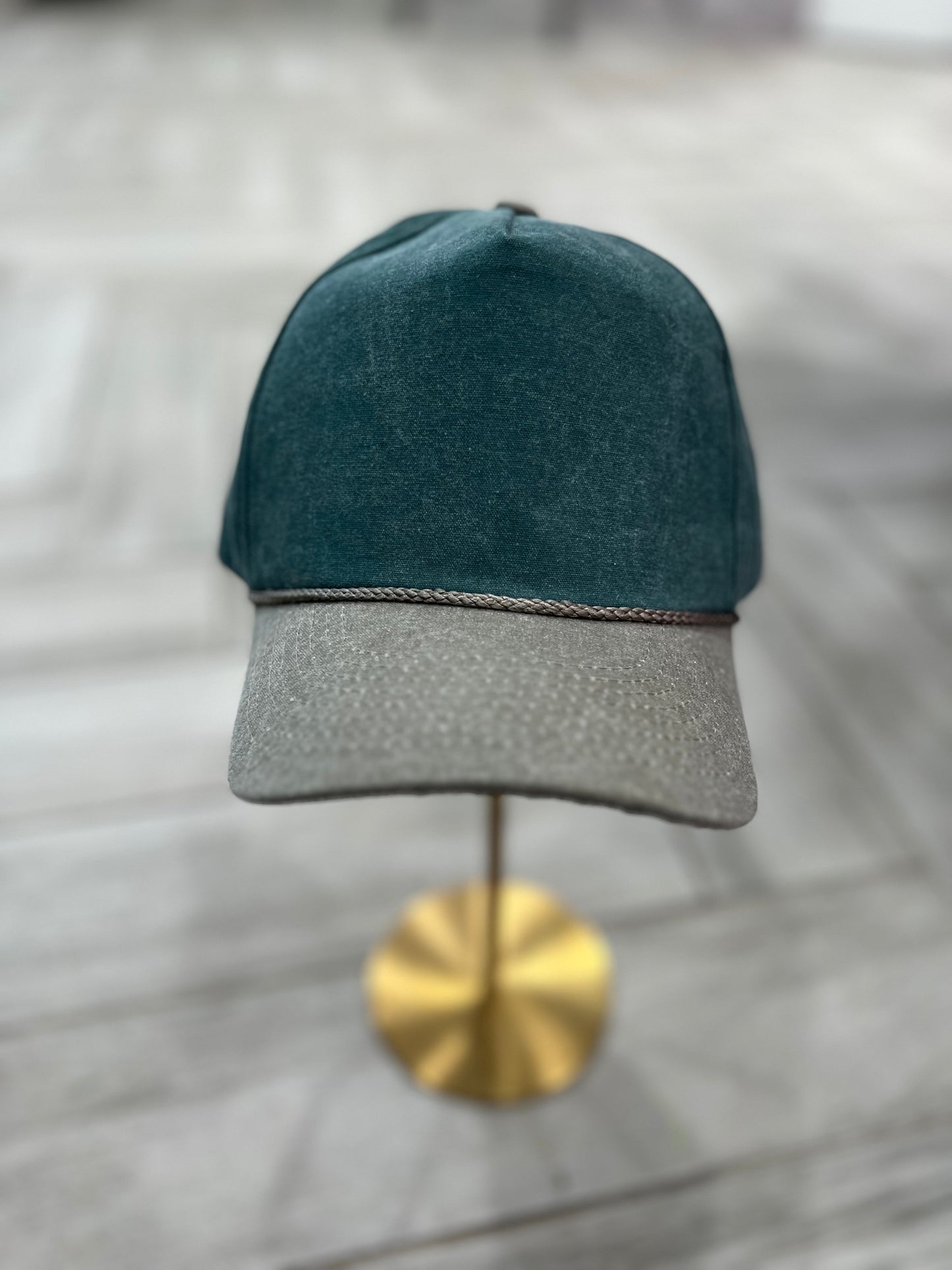 Teal & Gray Hat