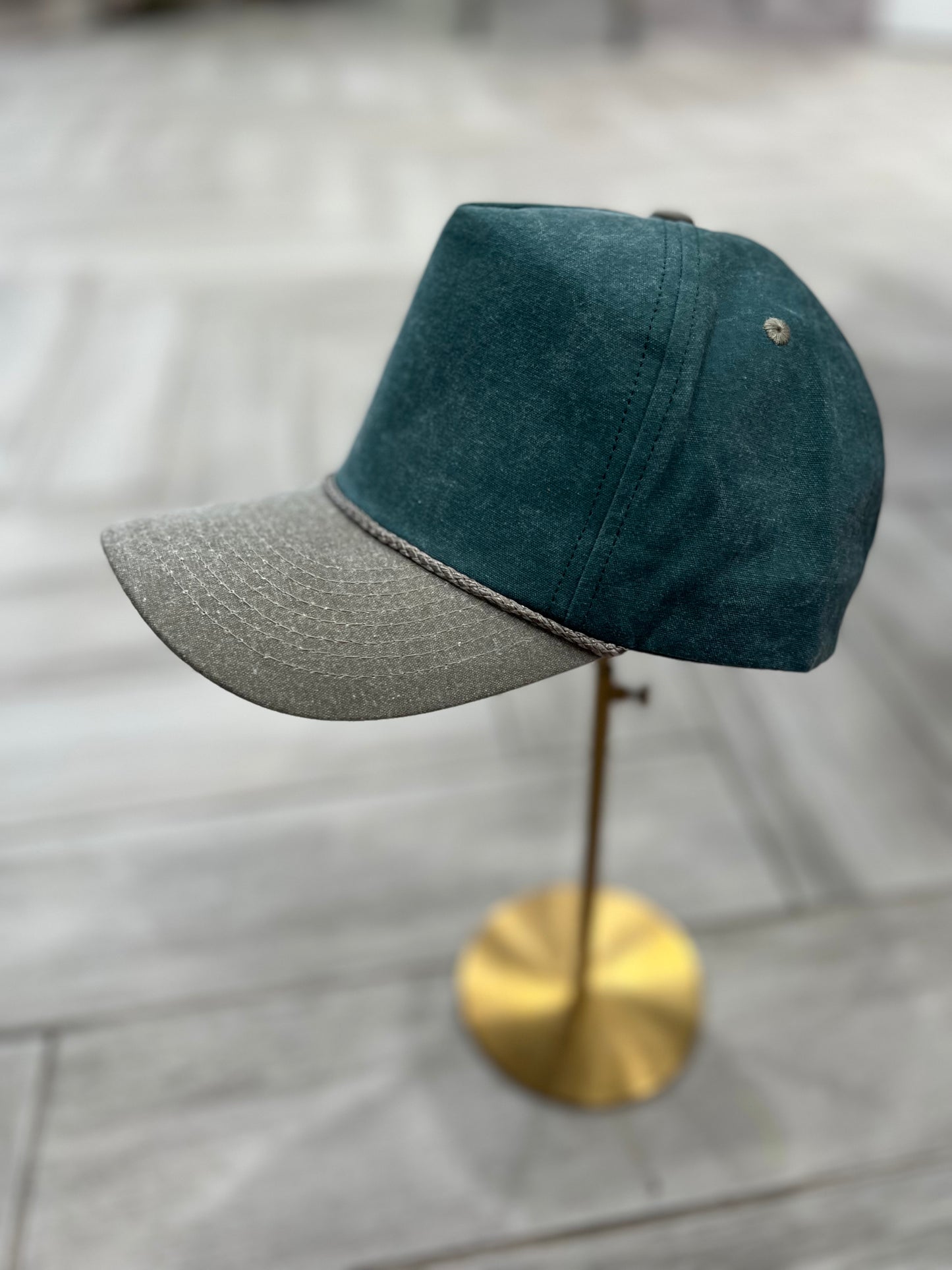 Teal & Gray Hat