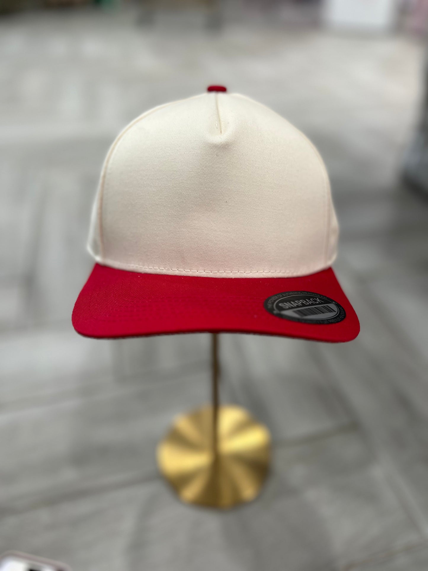 Tan & Red Hat