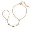 Gemstone hand chain