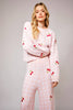 Cherry Embroidery Cozy Sweater Set