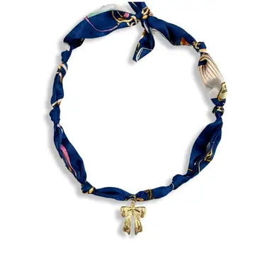 BoBlue Bow Scarf Necklace