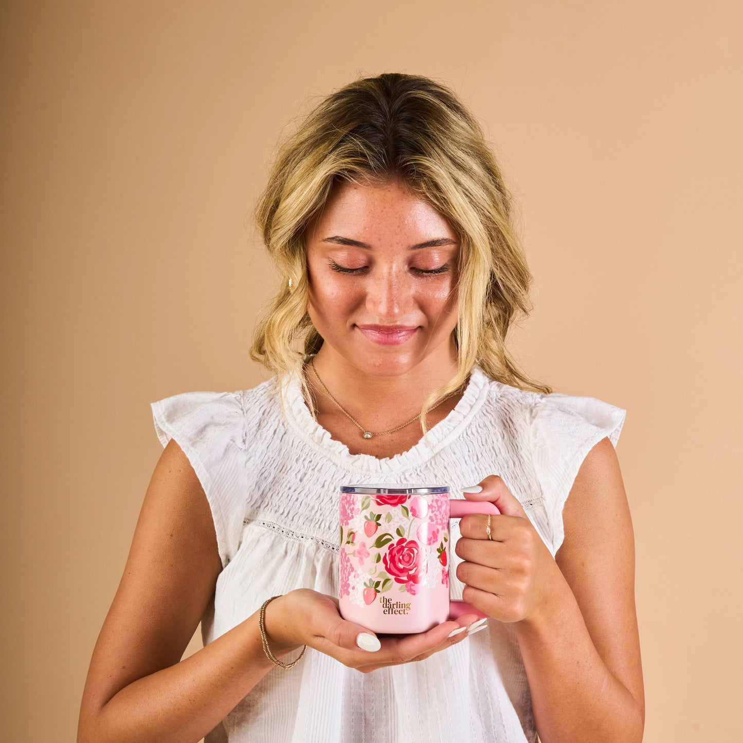 14 oz Insulated Mug - Rose Garden