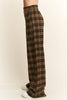 Plaid Wide Leg Pants