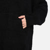 Solid Color Soft Hooded Blanket Hoodies with Pocket