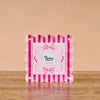 Sweetheart Stripes Square Acrylic Frame