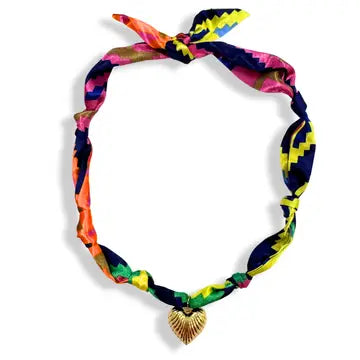 Colorful Aztec Scarf Necklace