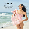 Ballet Pink Special Edition Bow Beach Tote With Phone Pouch
