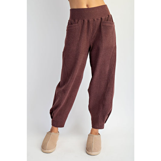 Brushed Rib Cocoon Pants
