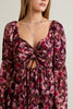 LONG SLEEVE FLORAL MINI DRESS