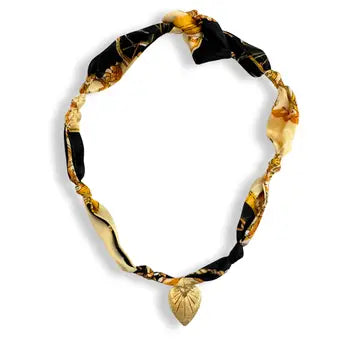 Starburst Heart Scarf Necklace
