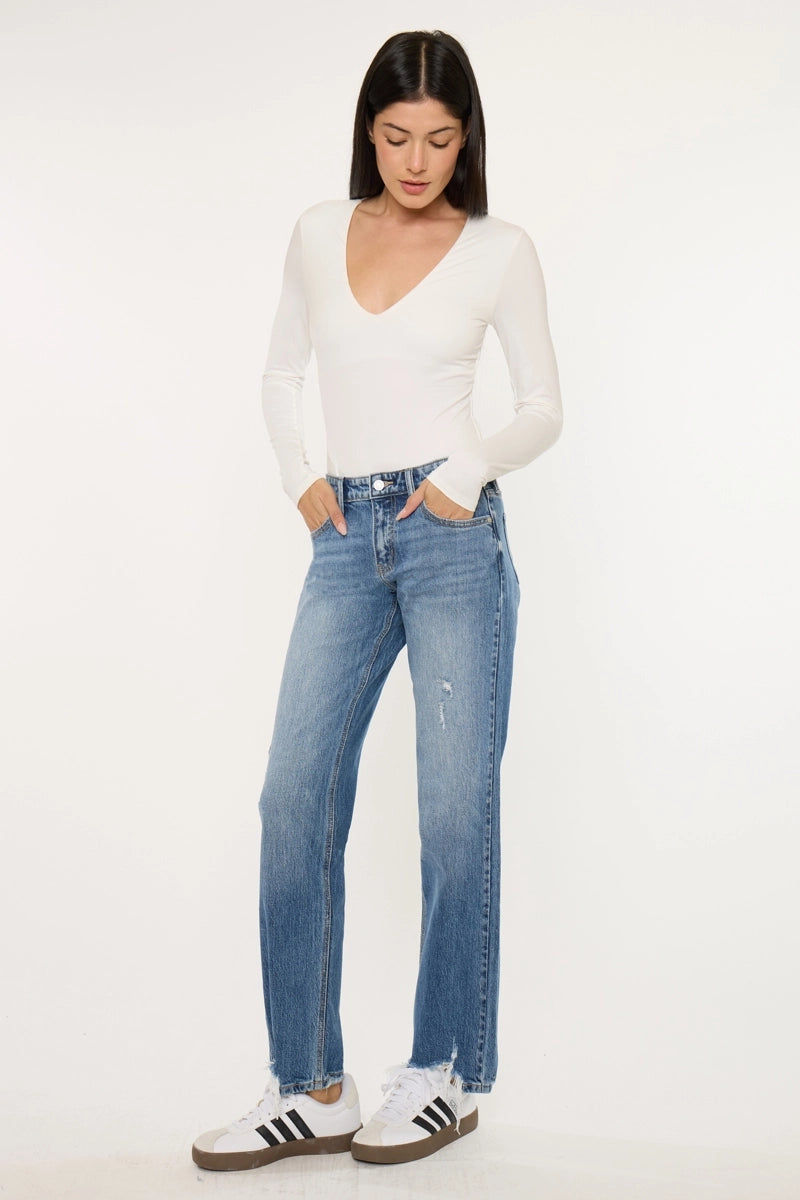 TRUE STRAIGHT DENIM JEANS LV