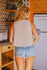Tie Solid Linen Tank