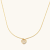 Dainty Crystal Heart Necklace- Waterproof