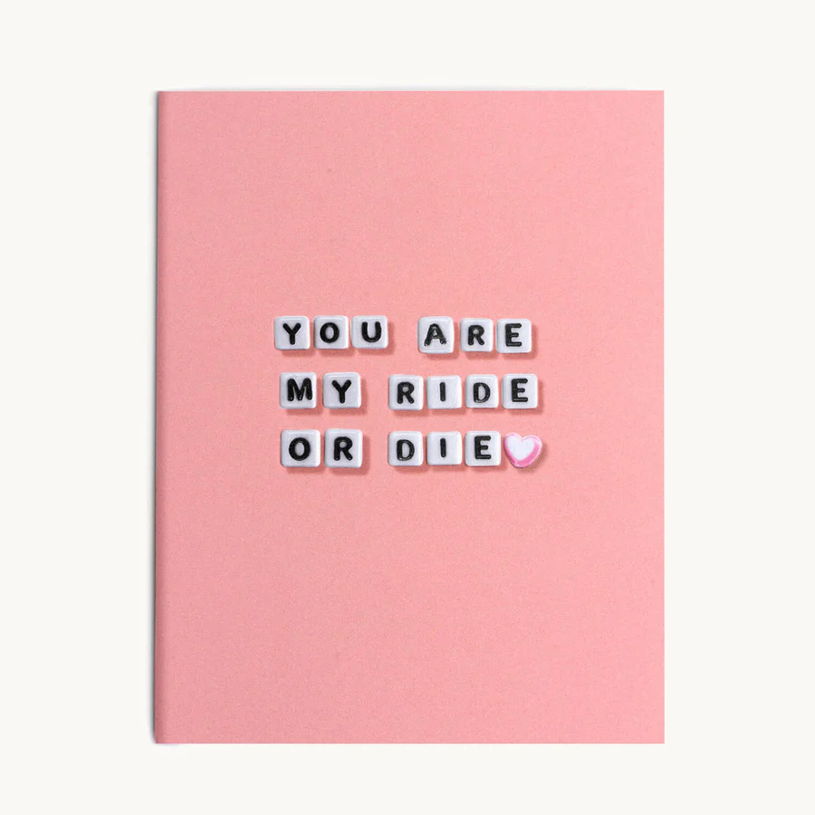 RIDE OR DIE CARD