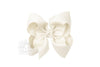 HUGE SIGNATURE GROSGRAIN DOUBLE KNOT BOW ON CLIP (5.5")