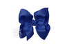 HUGE SIGNATURE GROSGRAIN DOUBLE KNOT BOW ON CLIP (5.5")